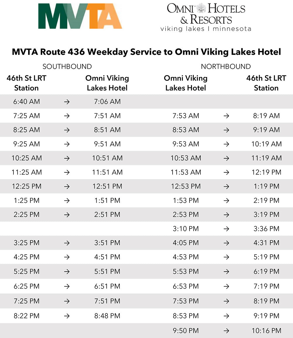 View Weekday Schedule view-weekday-schedule